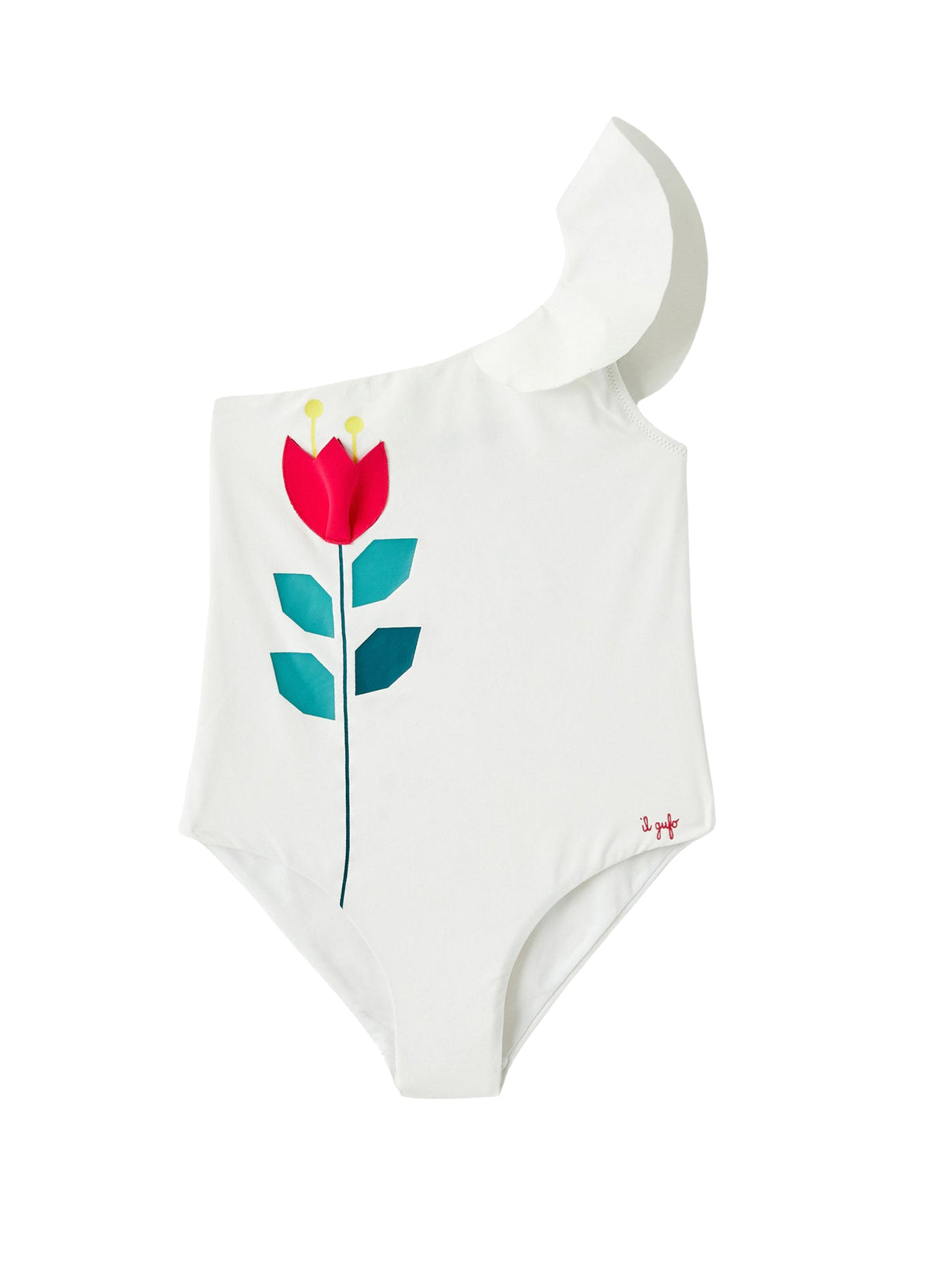 Maillot de bain asymétrique - Bianco