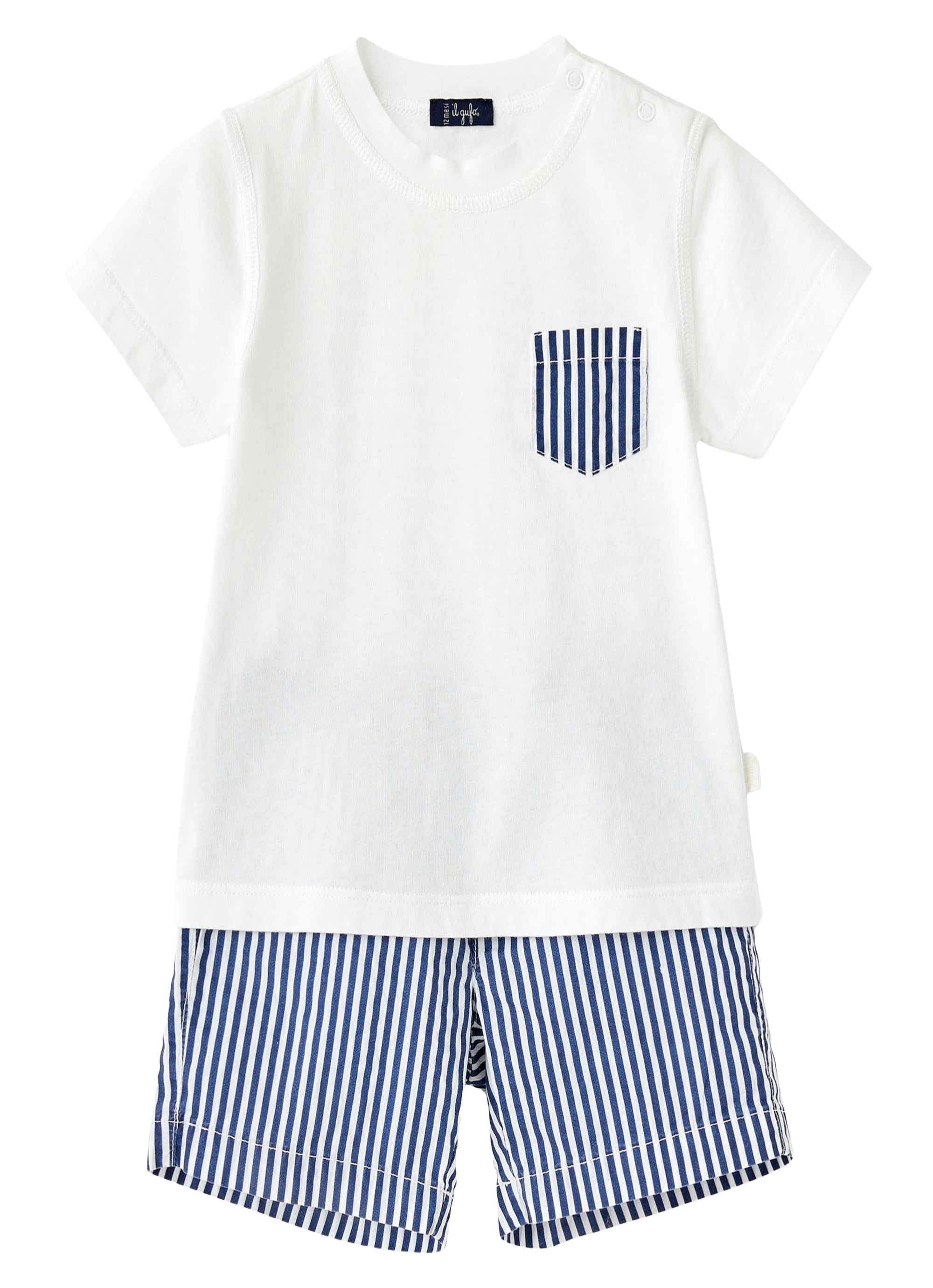 Completo due pezzi a righette