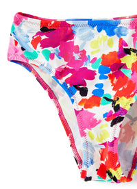 Costume due pezzi fantasia a fiori