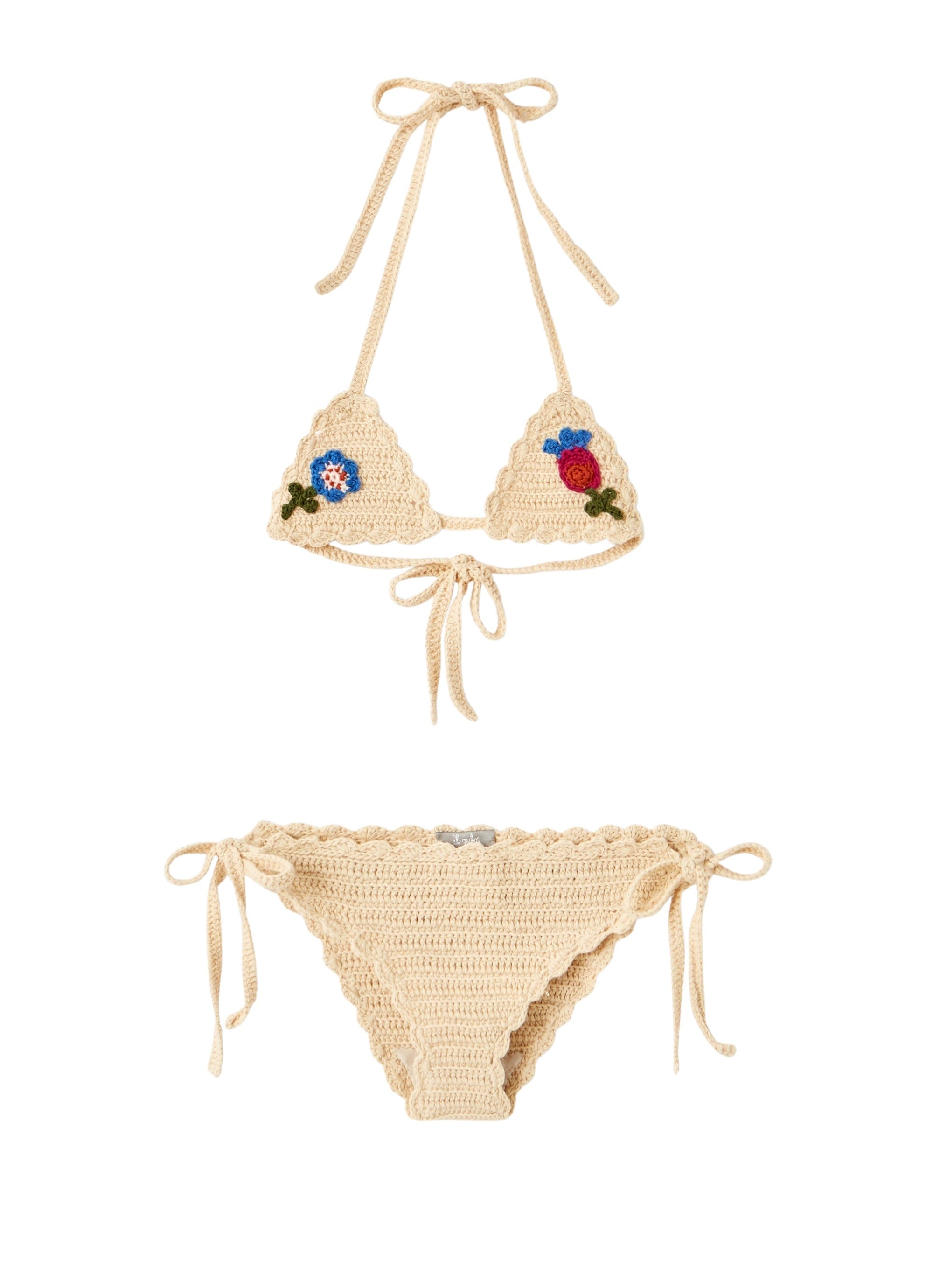 Costume crochet con fiori