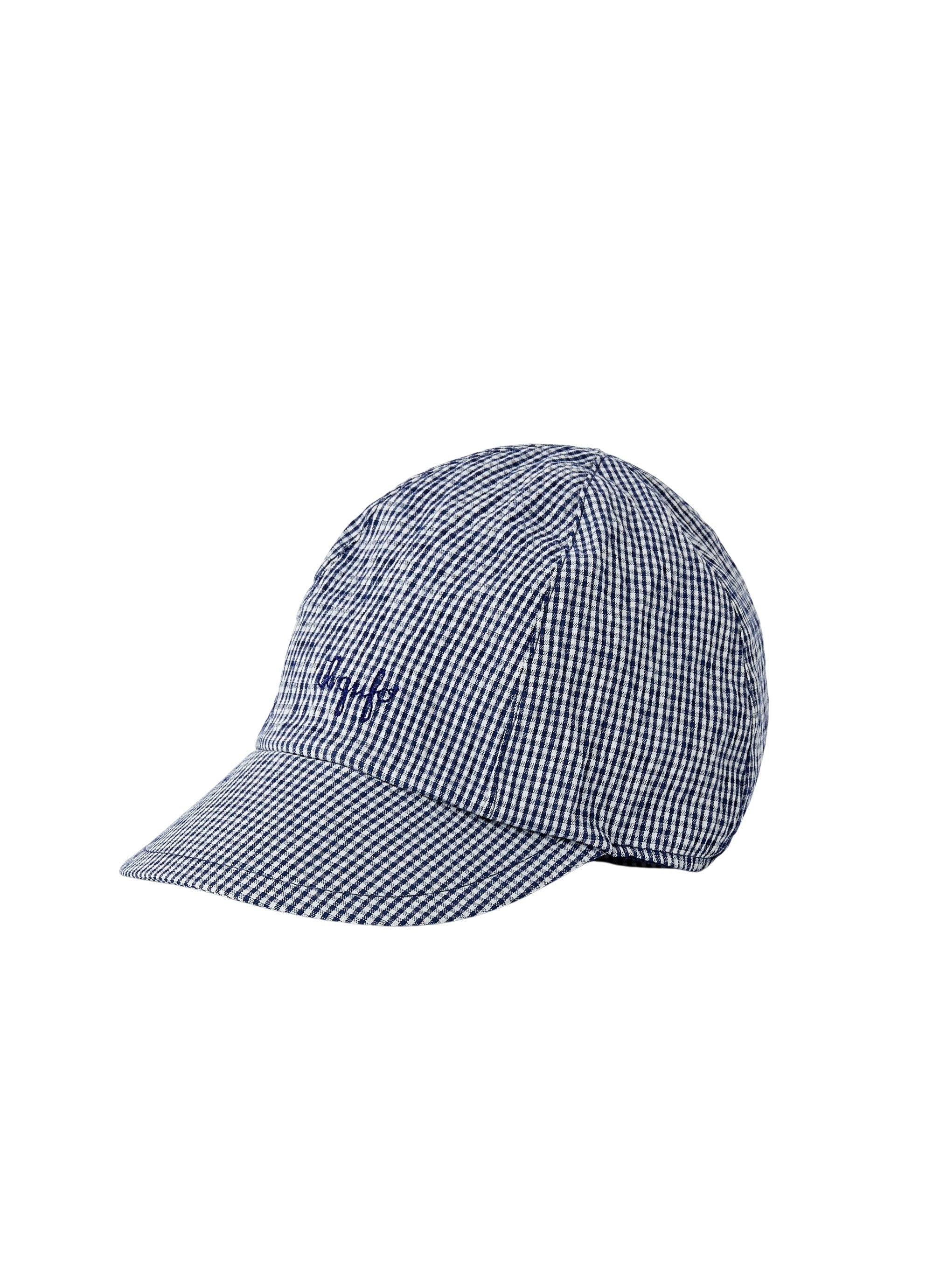 Cappellino con visiera in micro vichy