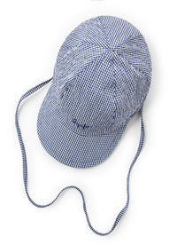 Cappellino con visiera in micro vichy