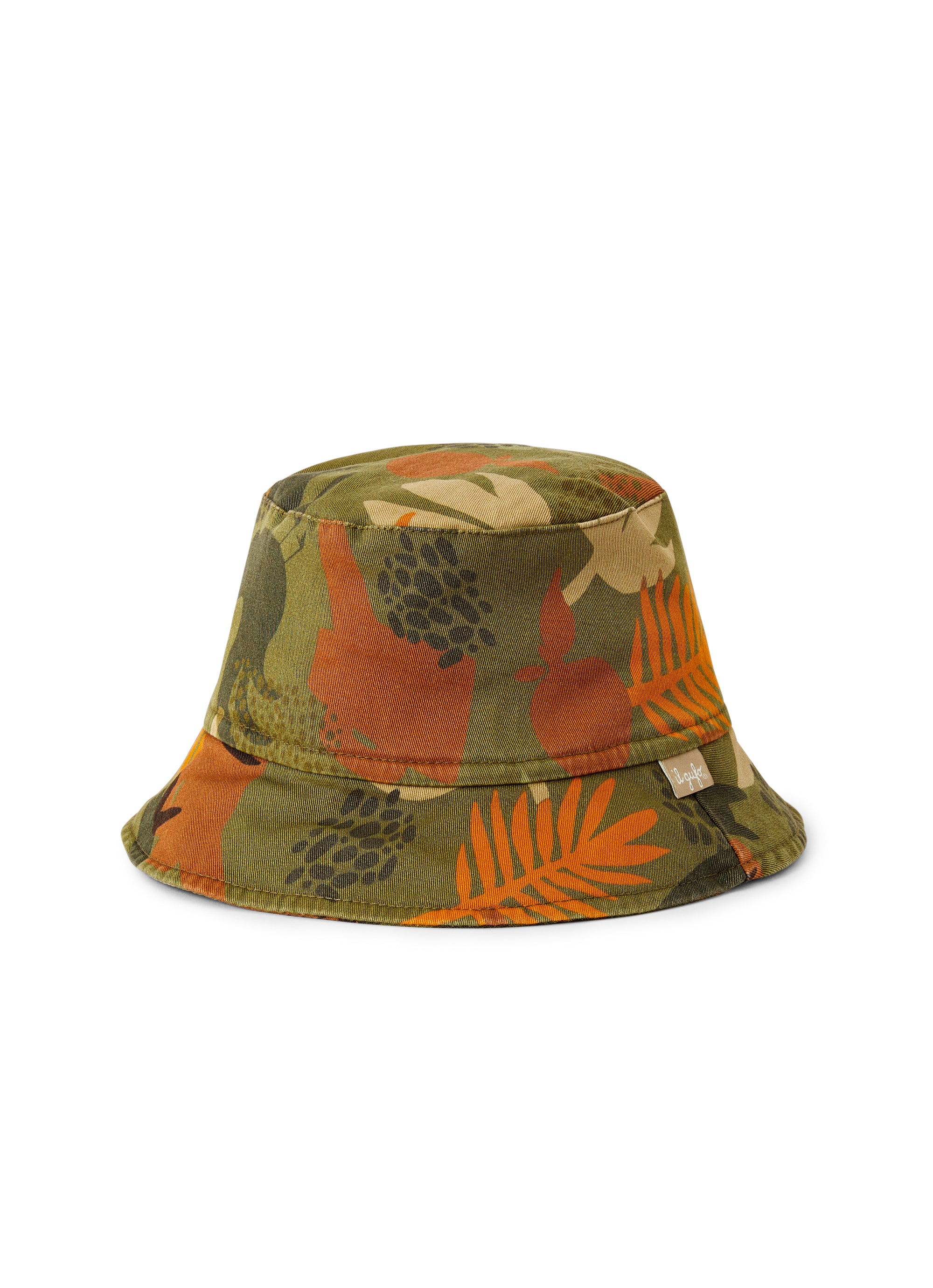 Khaki patterned fisherman hat
