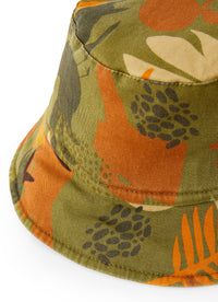 Khaki patterned fisherman hat