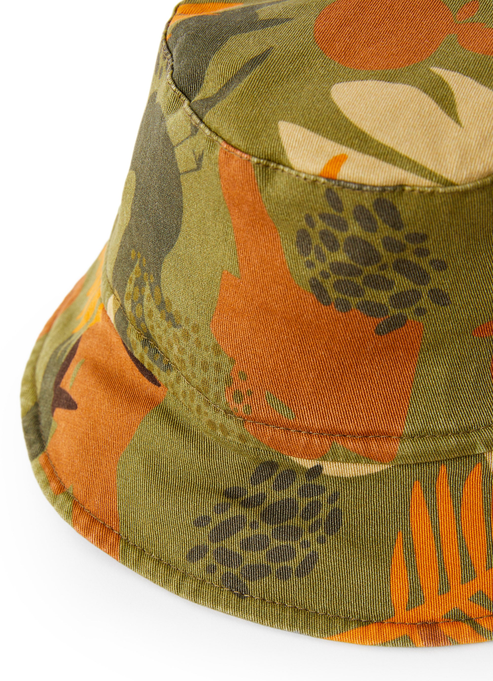 Khaki patterned fisherman hat