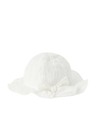 Cappellino in froissé di cotone