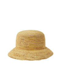 Cappello in rafia intrecciata