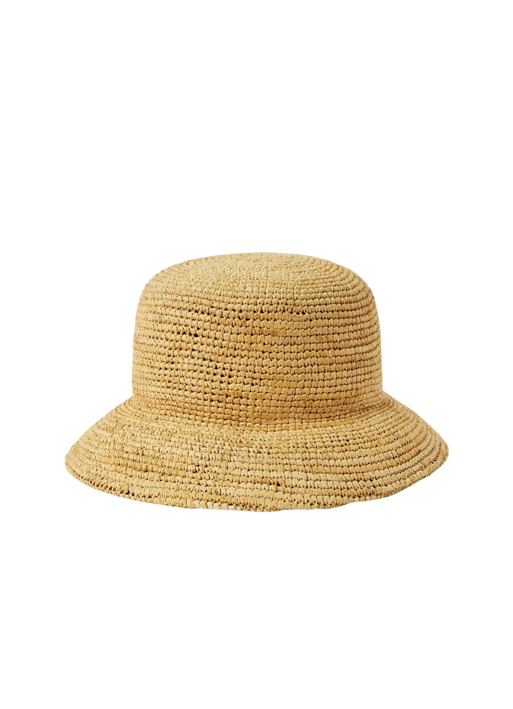 Cappello in rafia intrecciata