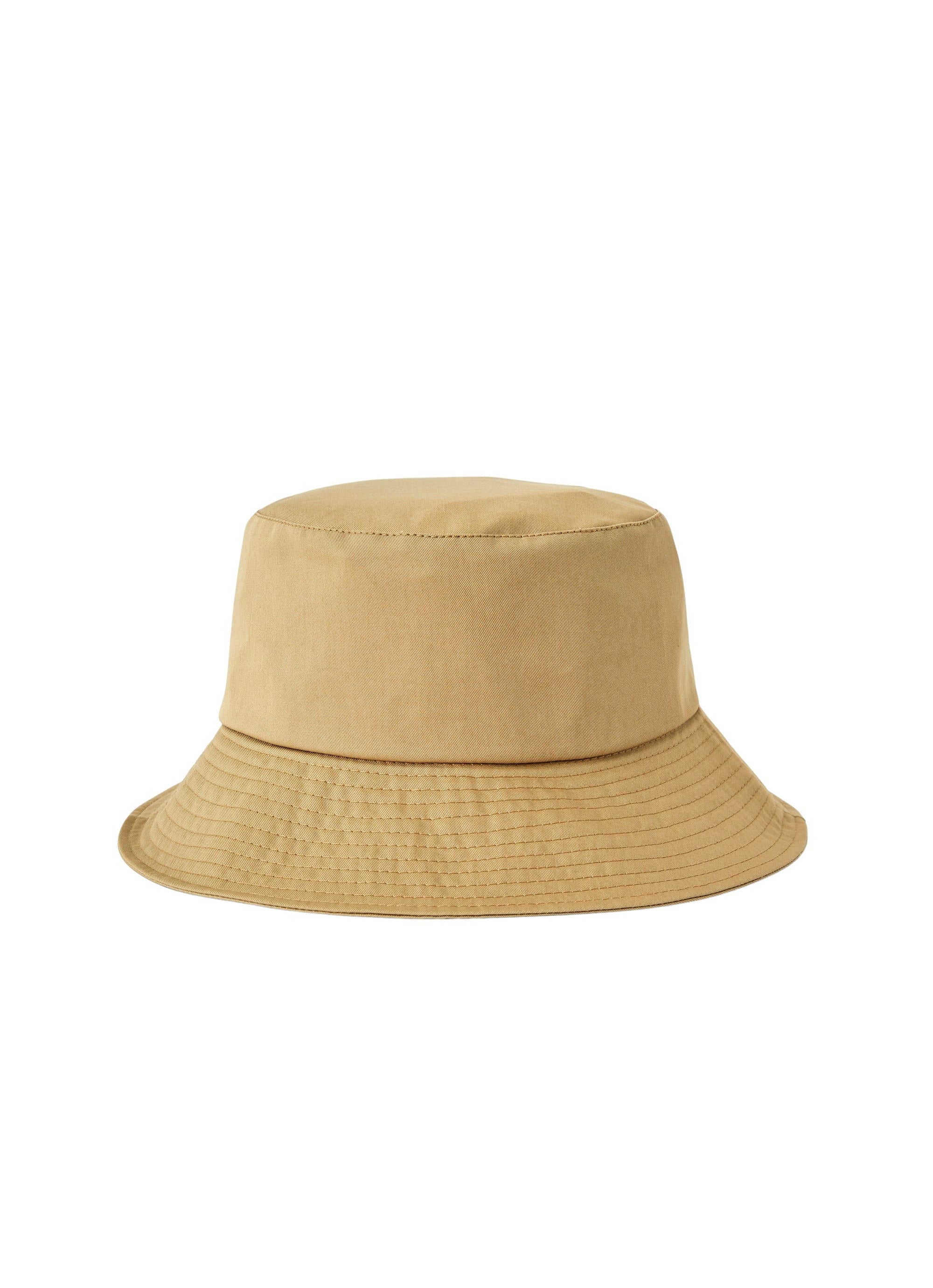 Cappello da pescatore in cotone beige