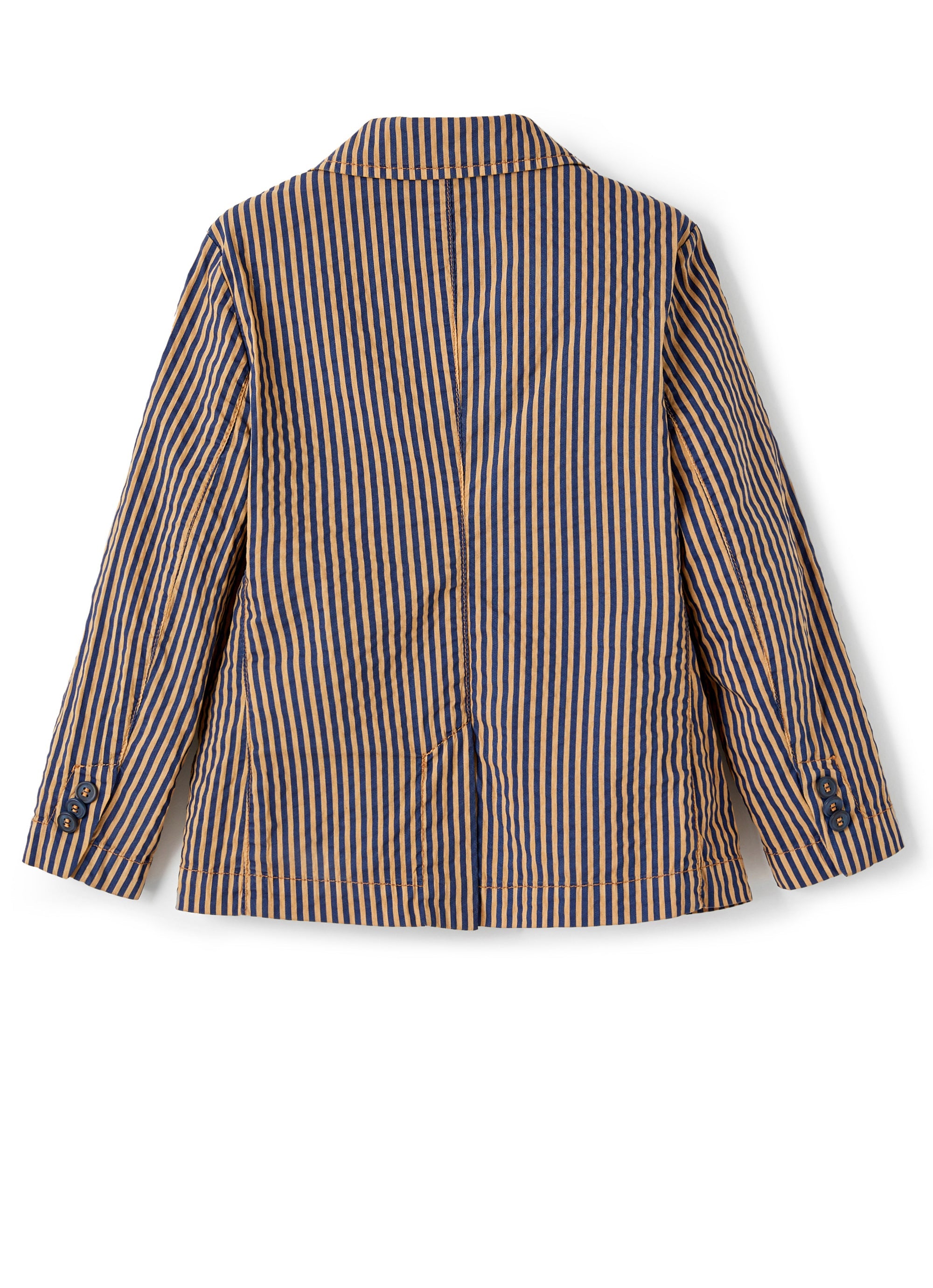 Blazer in seersucker effetto tecnico