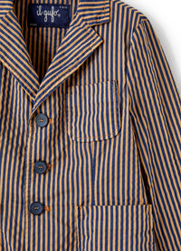 Blazer in seersucker effetto tecnico
