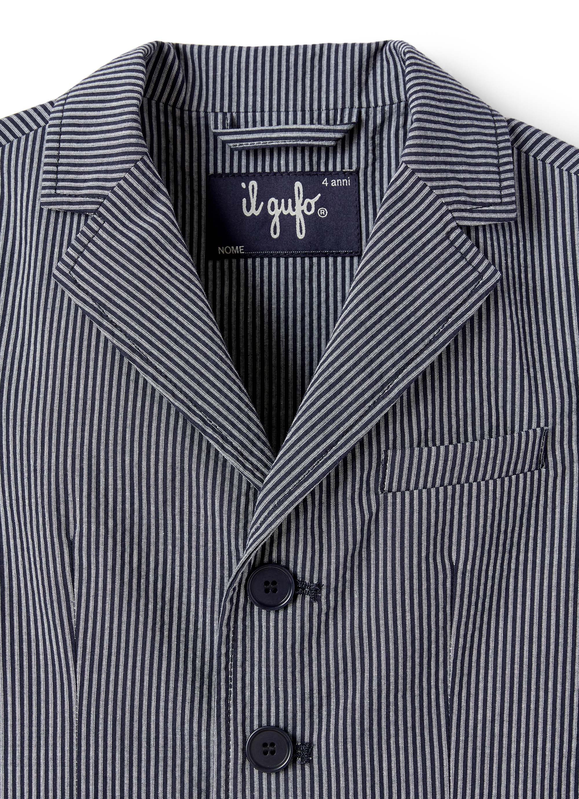 Blazer in seersucker rigato