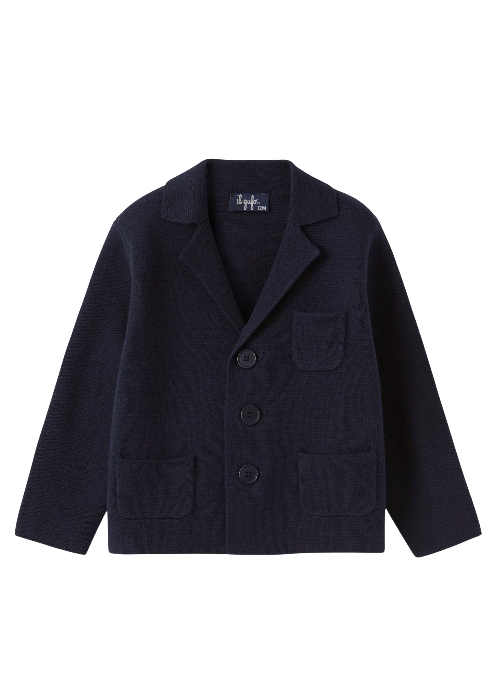 Cardigan con bottoni in cotone organico