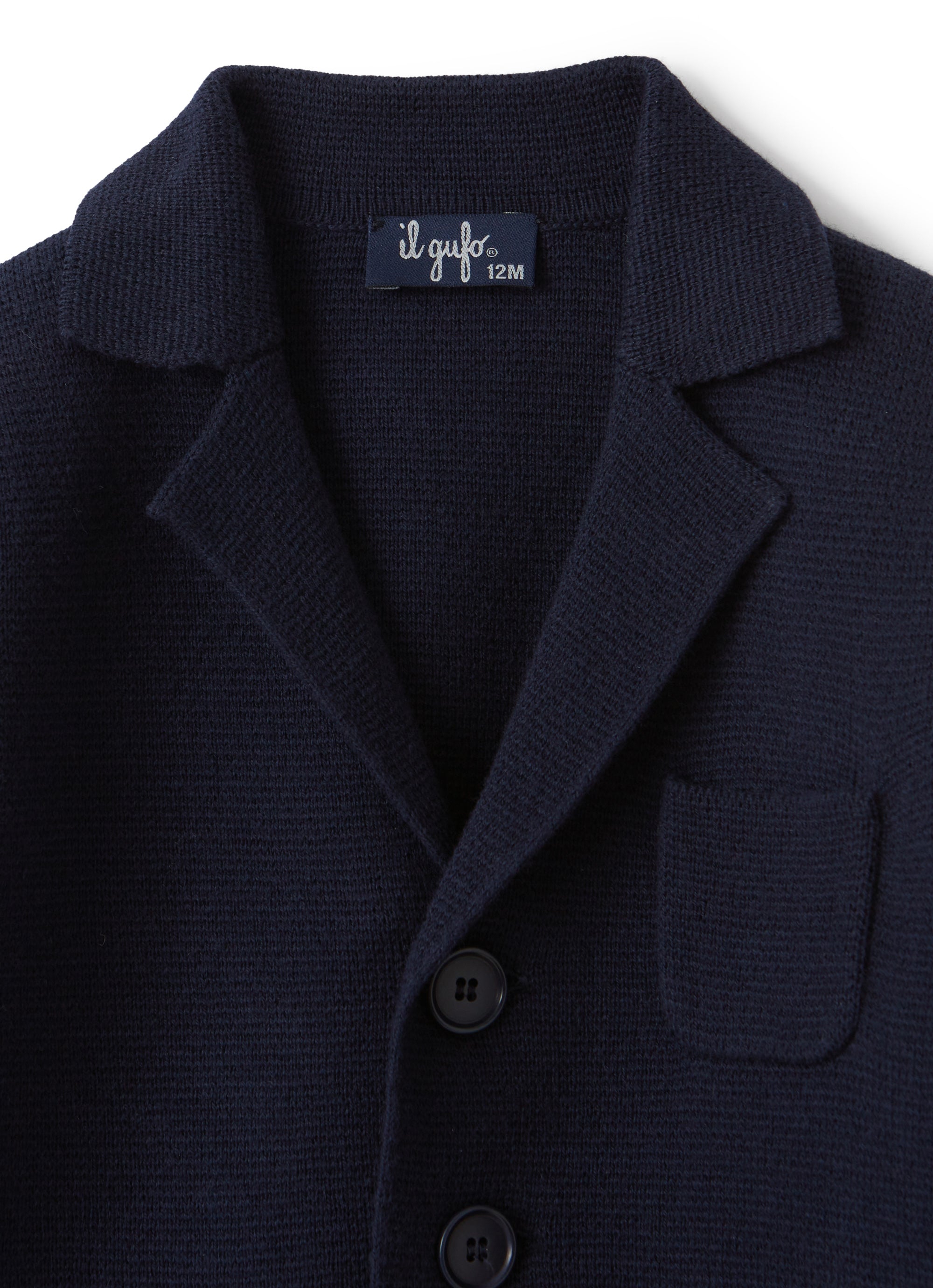 Cardigan con bottoni in cotone organico