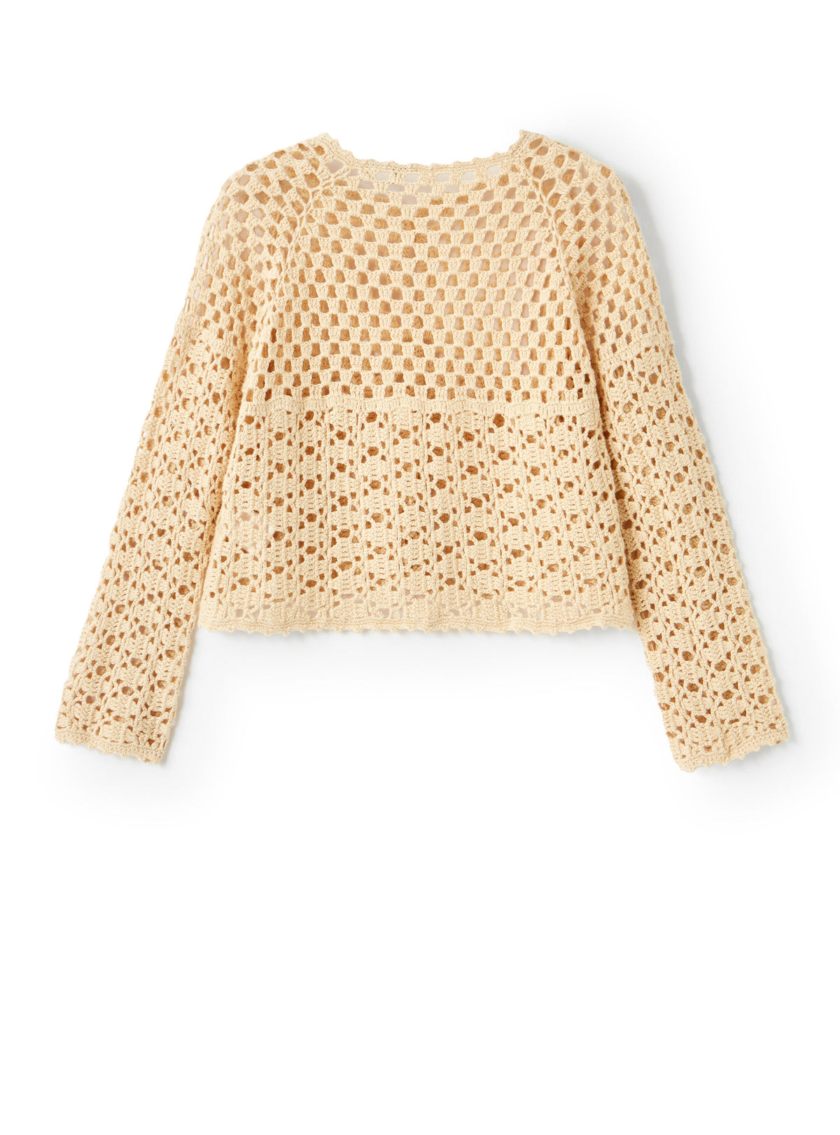 Organic Cotton Crochet Cardigan