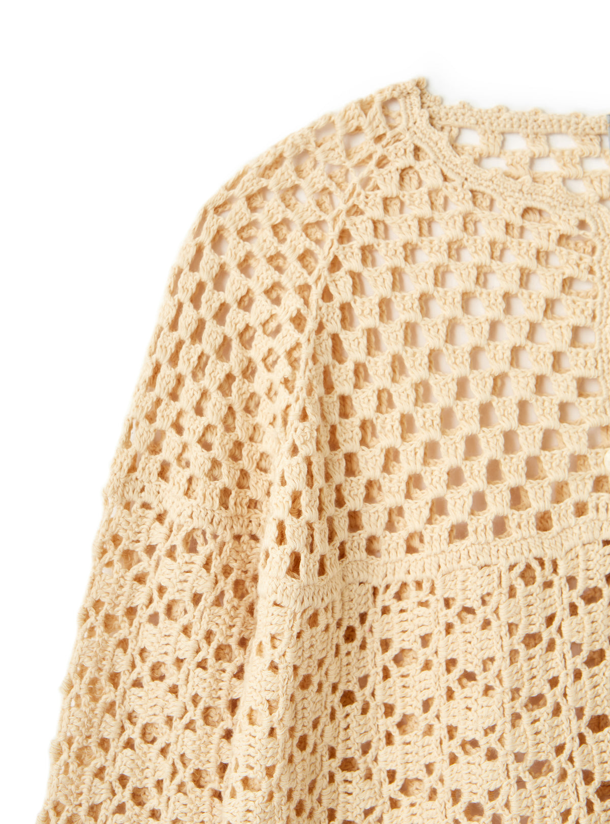 Organic Cotton Crochet Cardigan