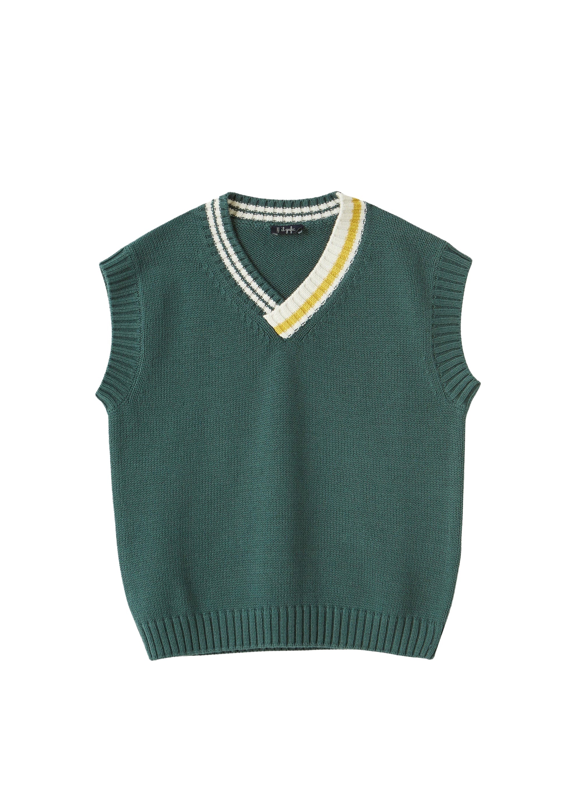 Gilet in cotone organico con dettagli