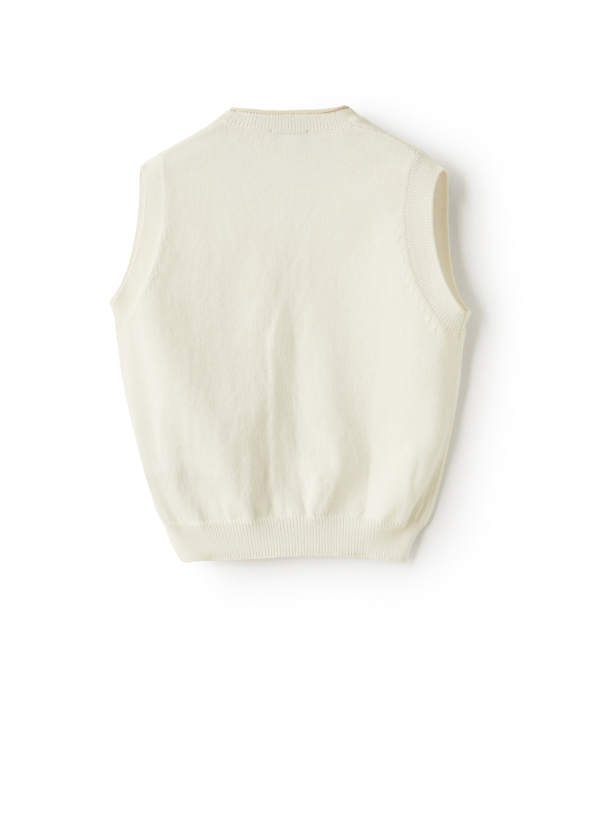 Gilet in maglia con profili a contrasto
