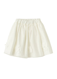 Gonna In Tulle Bianco Con Fiori