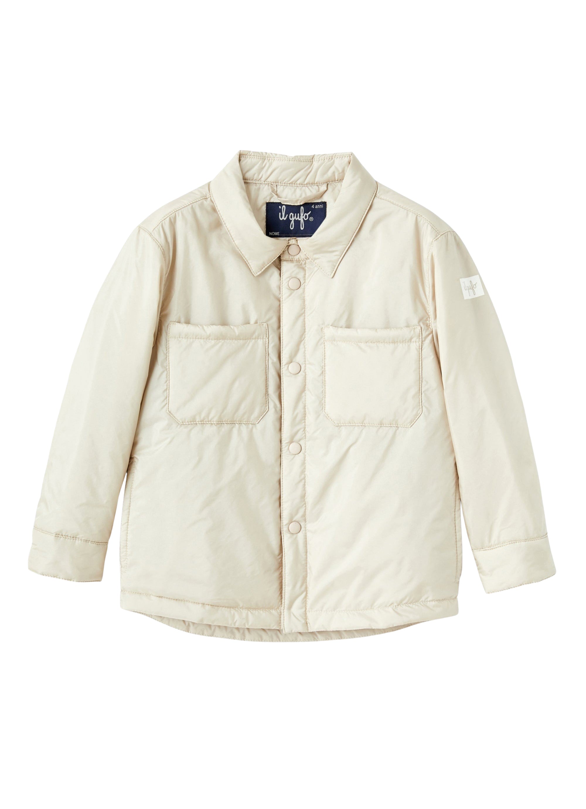Giacca in nylon bianco imbottita