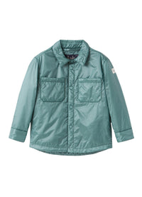 Giacca in nylon verde imbottita