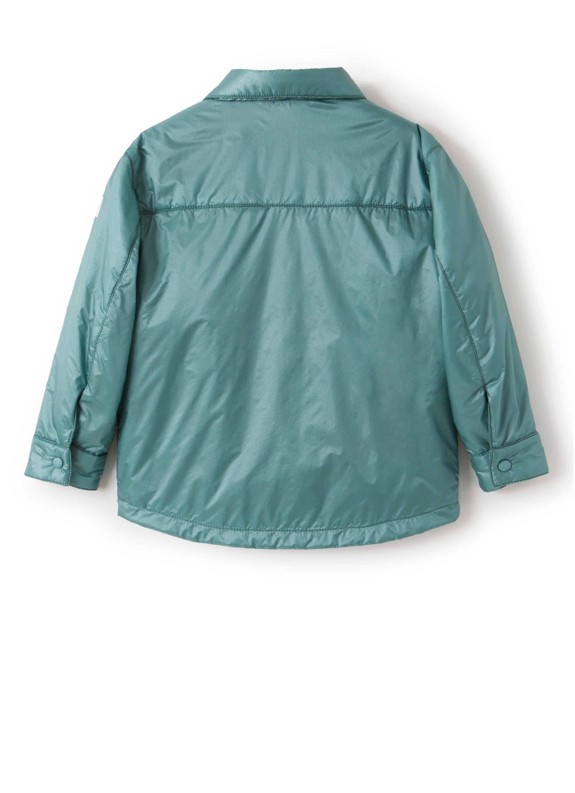 Giacca in nylon verde imbottita
