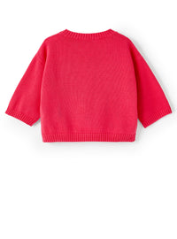 Maglia Rossa Con Motivo Floreale