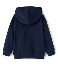 Blue sweatshirt with lenticular print