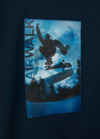 Blue sweatshirt with lenticular print