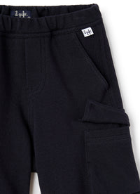 Bermuda in cotone piquet blu
