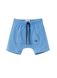 Pantaloncini in felpa azzurra