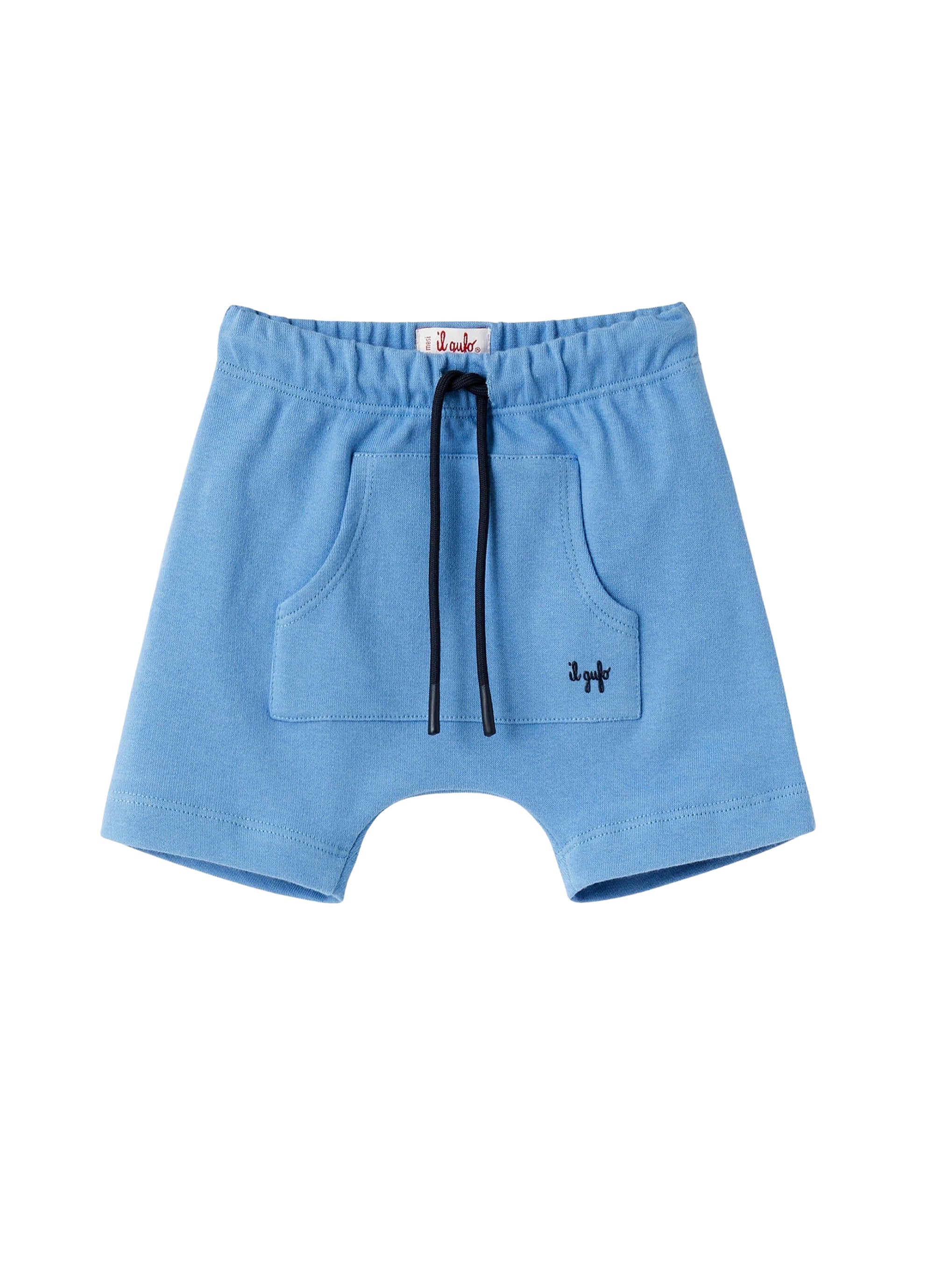 Pantaloncini in felpa azzurra