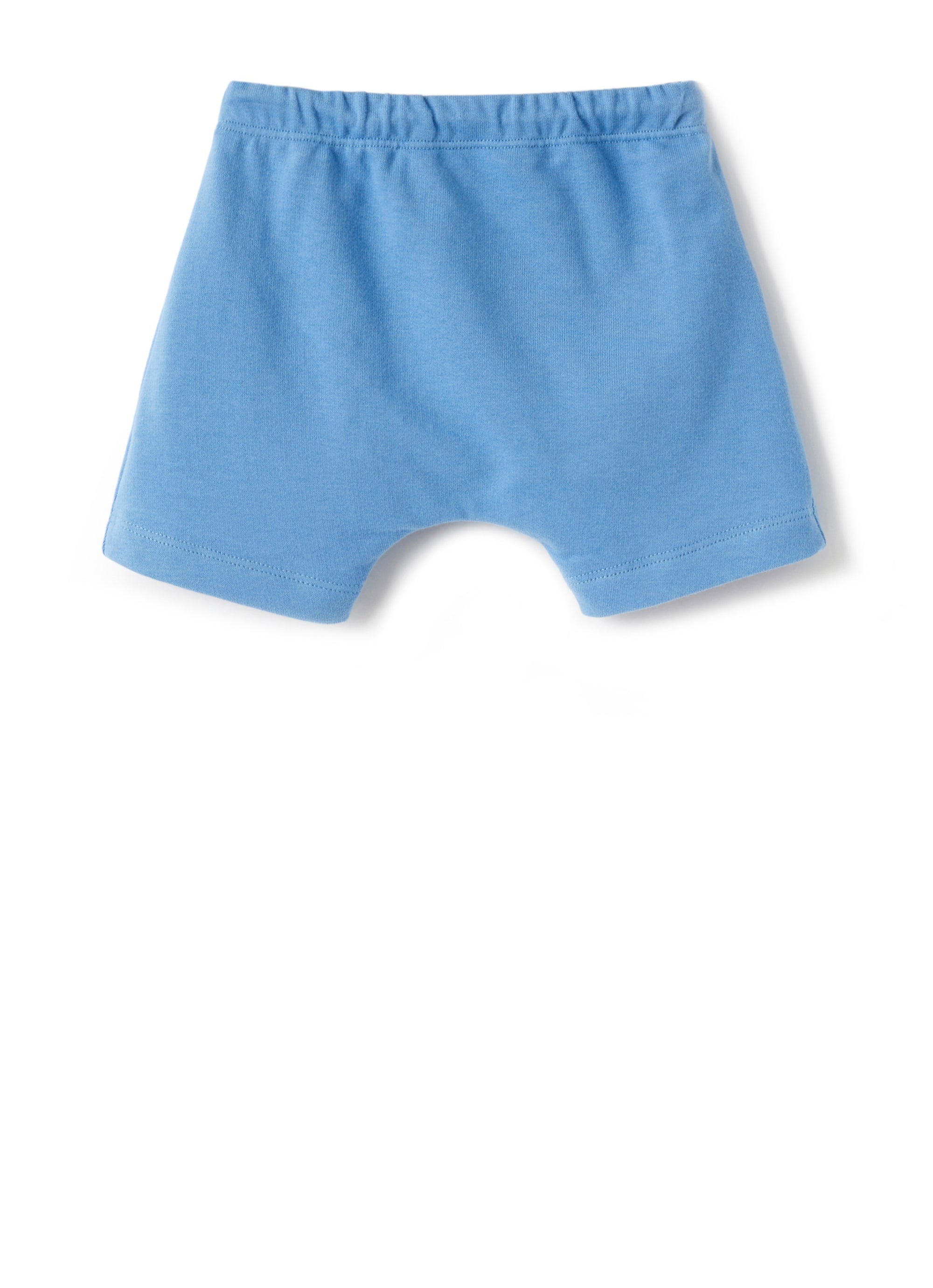 Pantaloncini in felpa azzurra