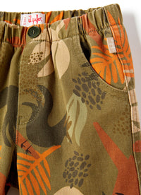 Pantaloncini in gabardine fantasia