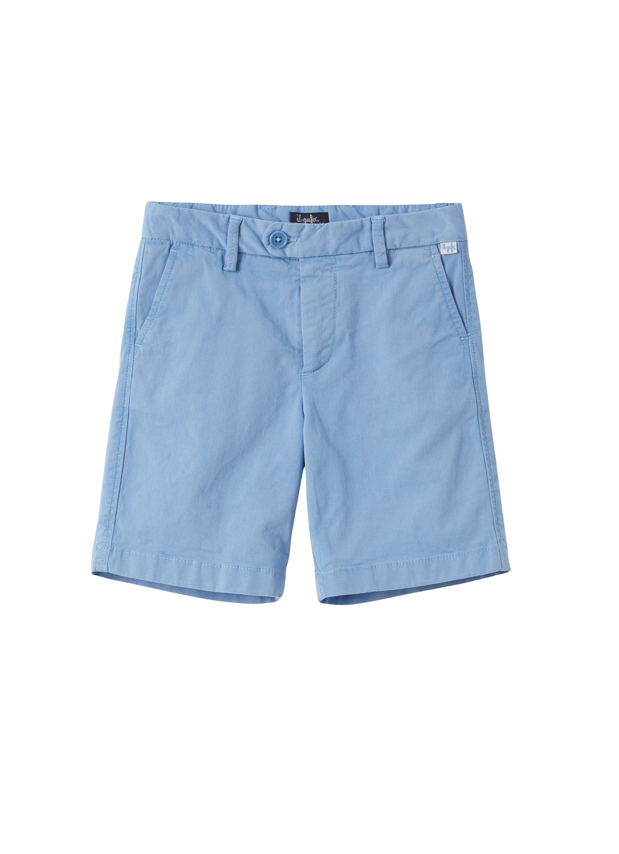 Bermuda in gabardine azzurro