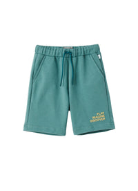 Pantaloncini in felpa verde