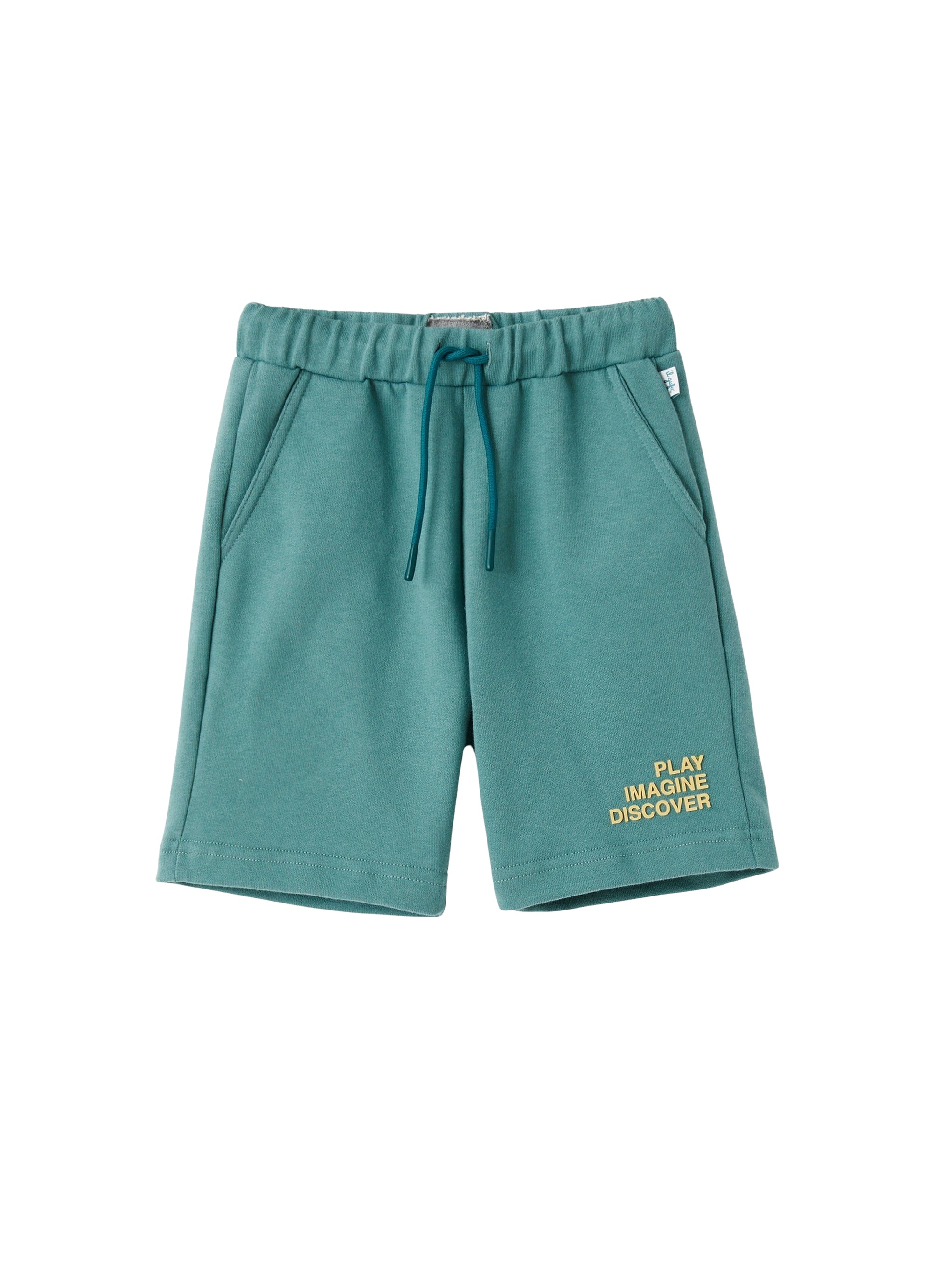 Pantaloncini in felpa verde