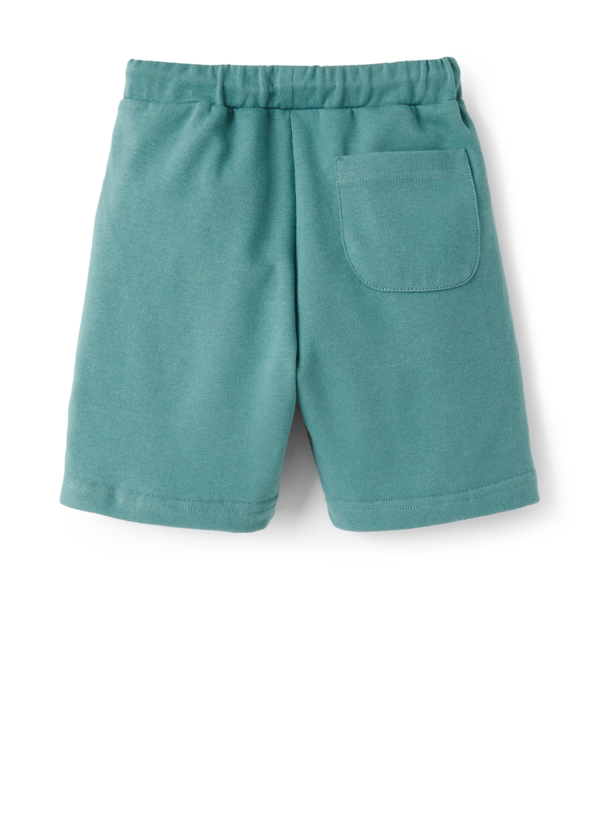 Pantaloncini in felpa verde