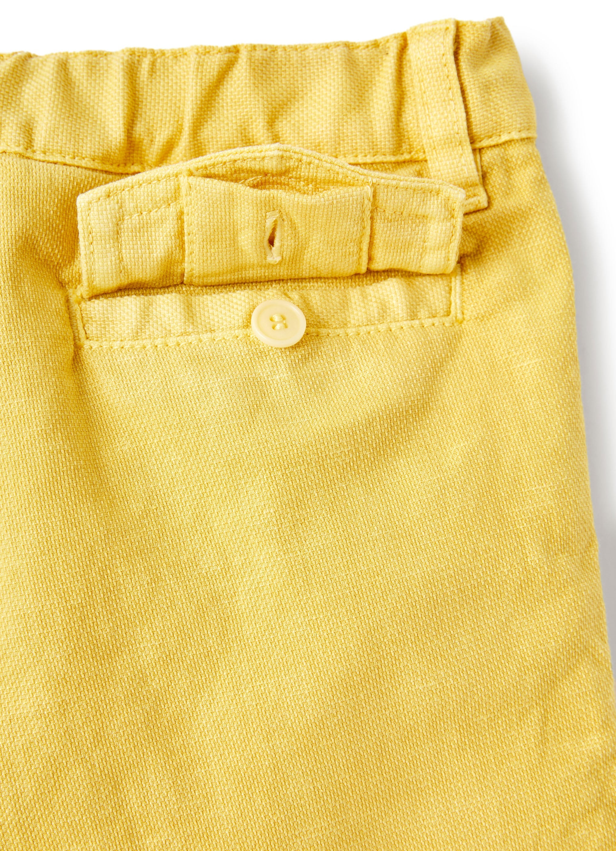 Bermuda in canvas giallo