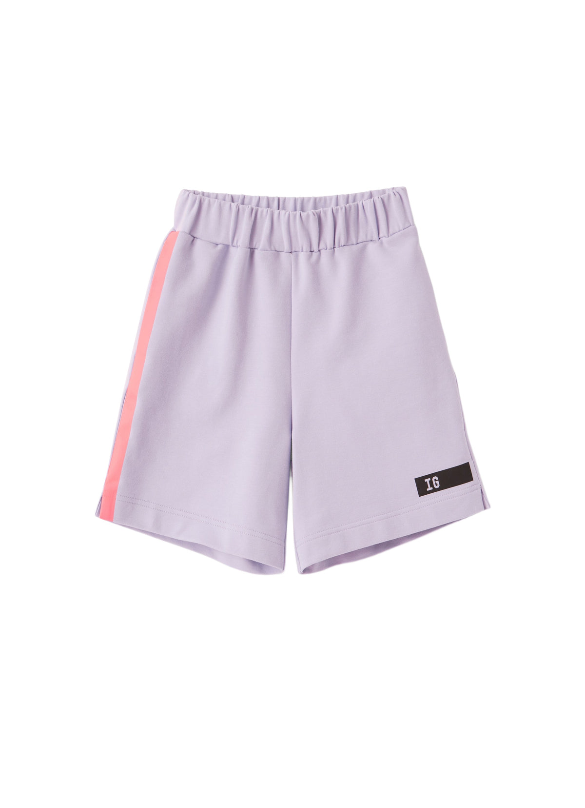 Fleece Bermuda Shorts With Taping