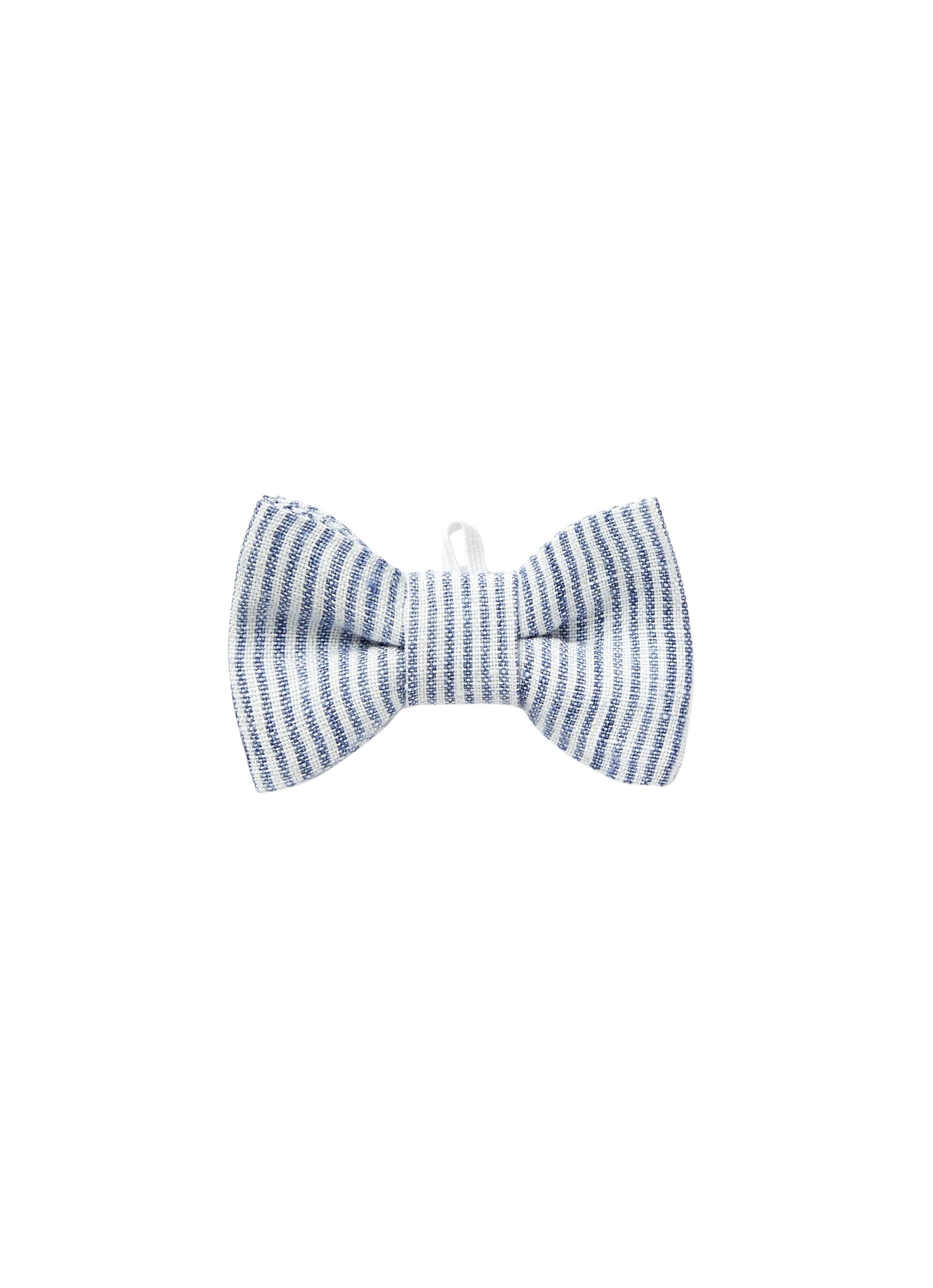 Papillon da neonato in lino a righe