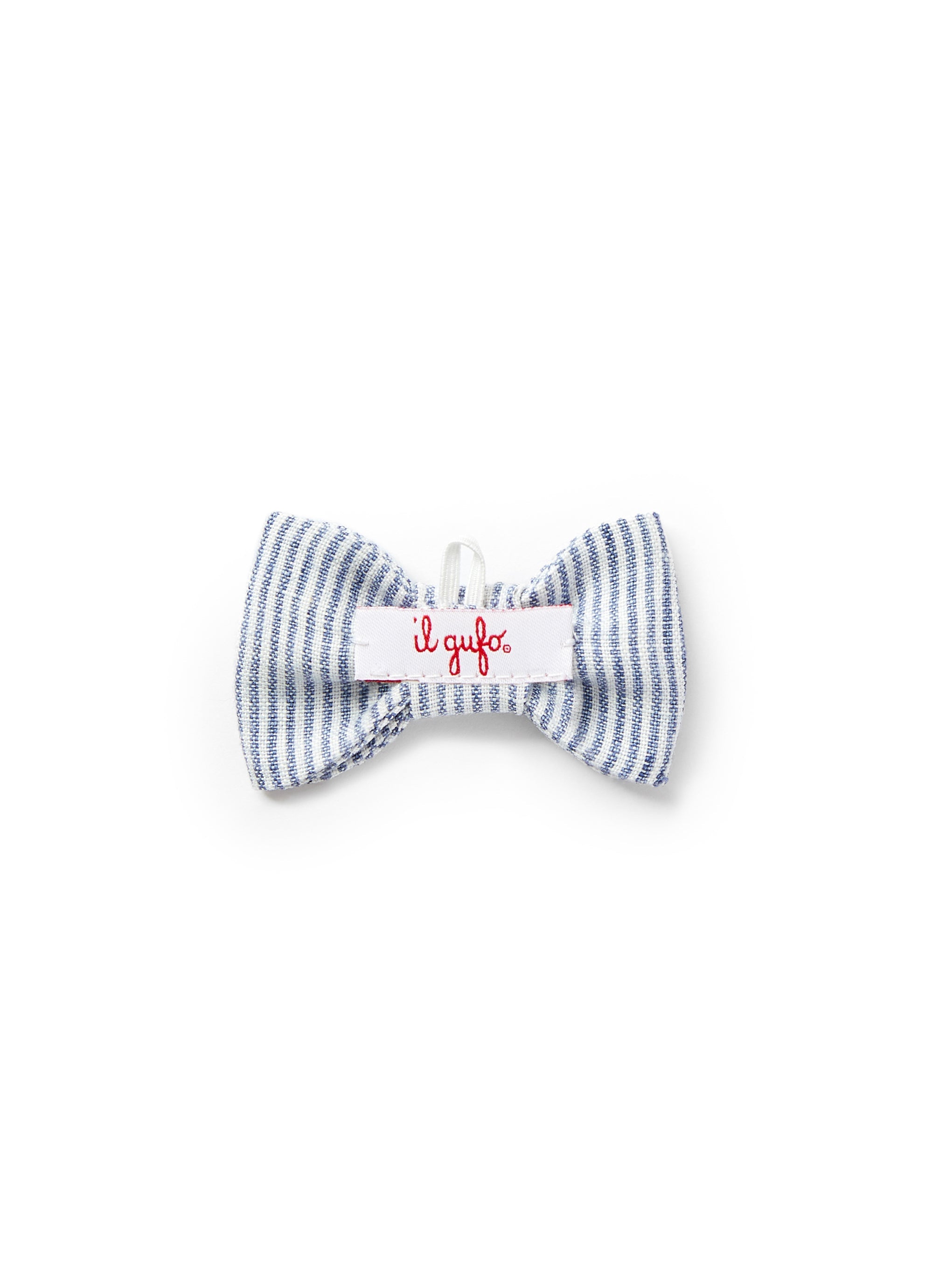 Papillon da neonato in lino a righe