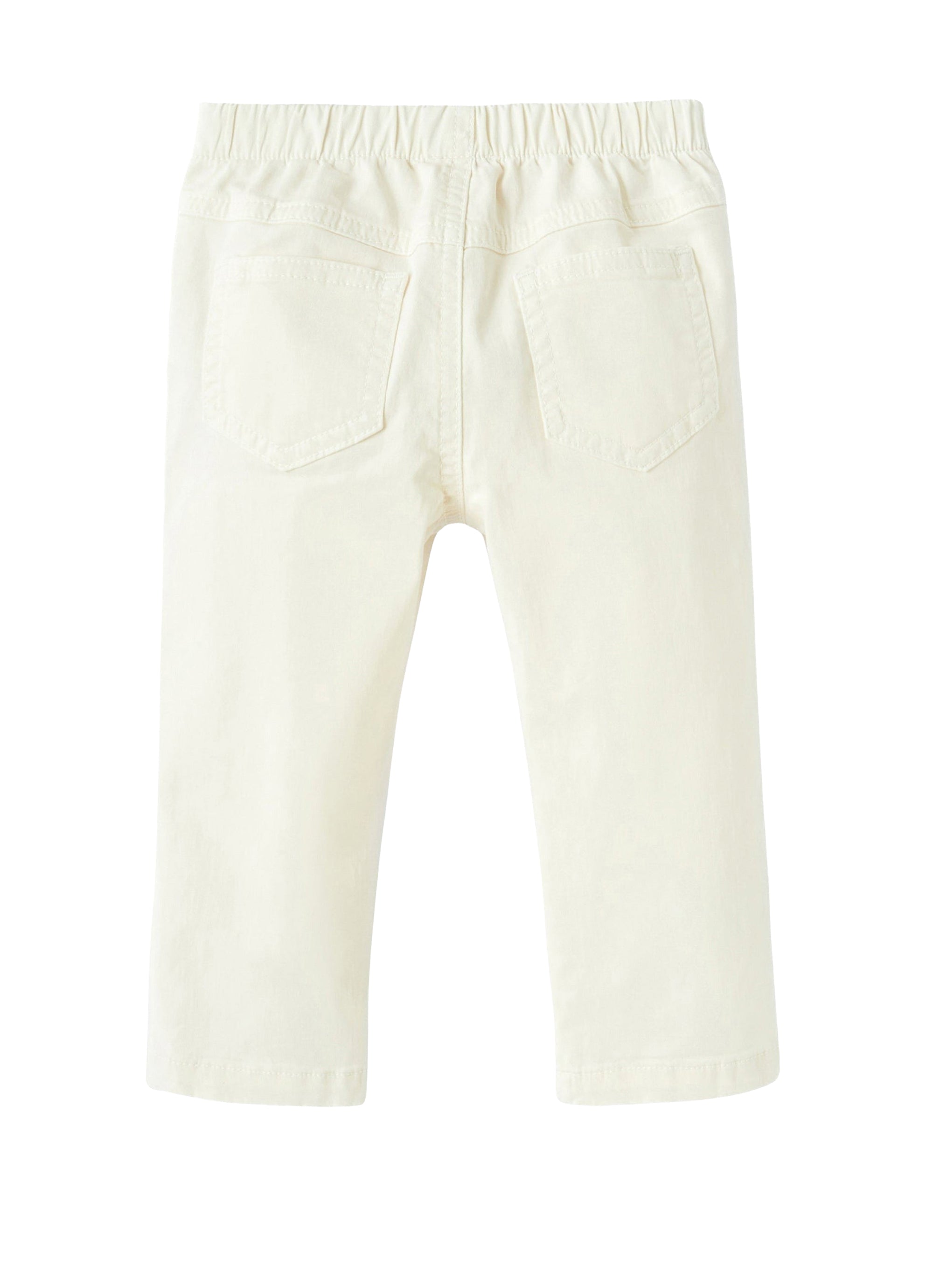 Pantaloni in gabardine bianchi