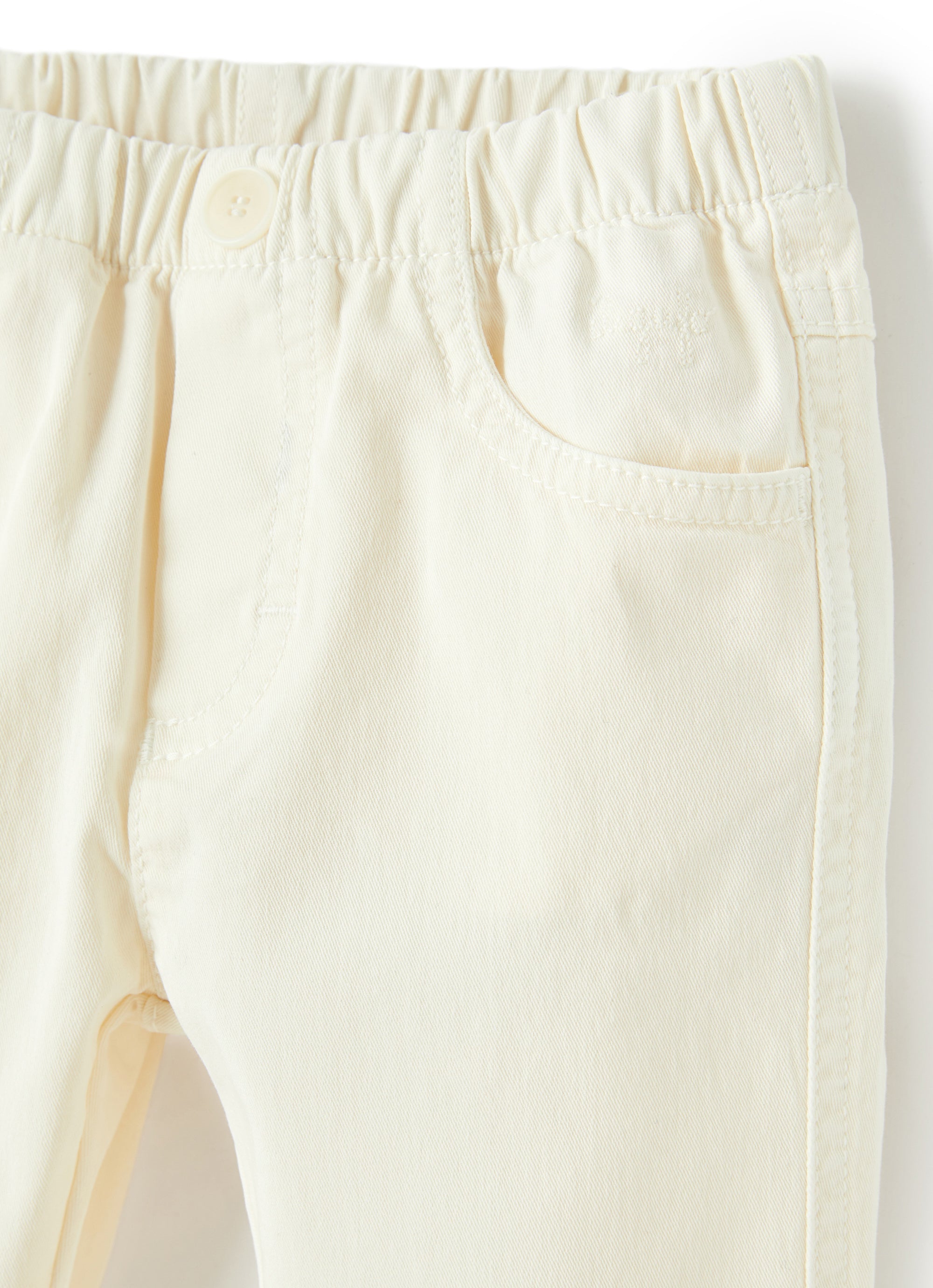 Pantaloni in gabardine bianchi