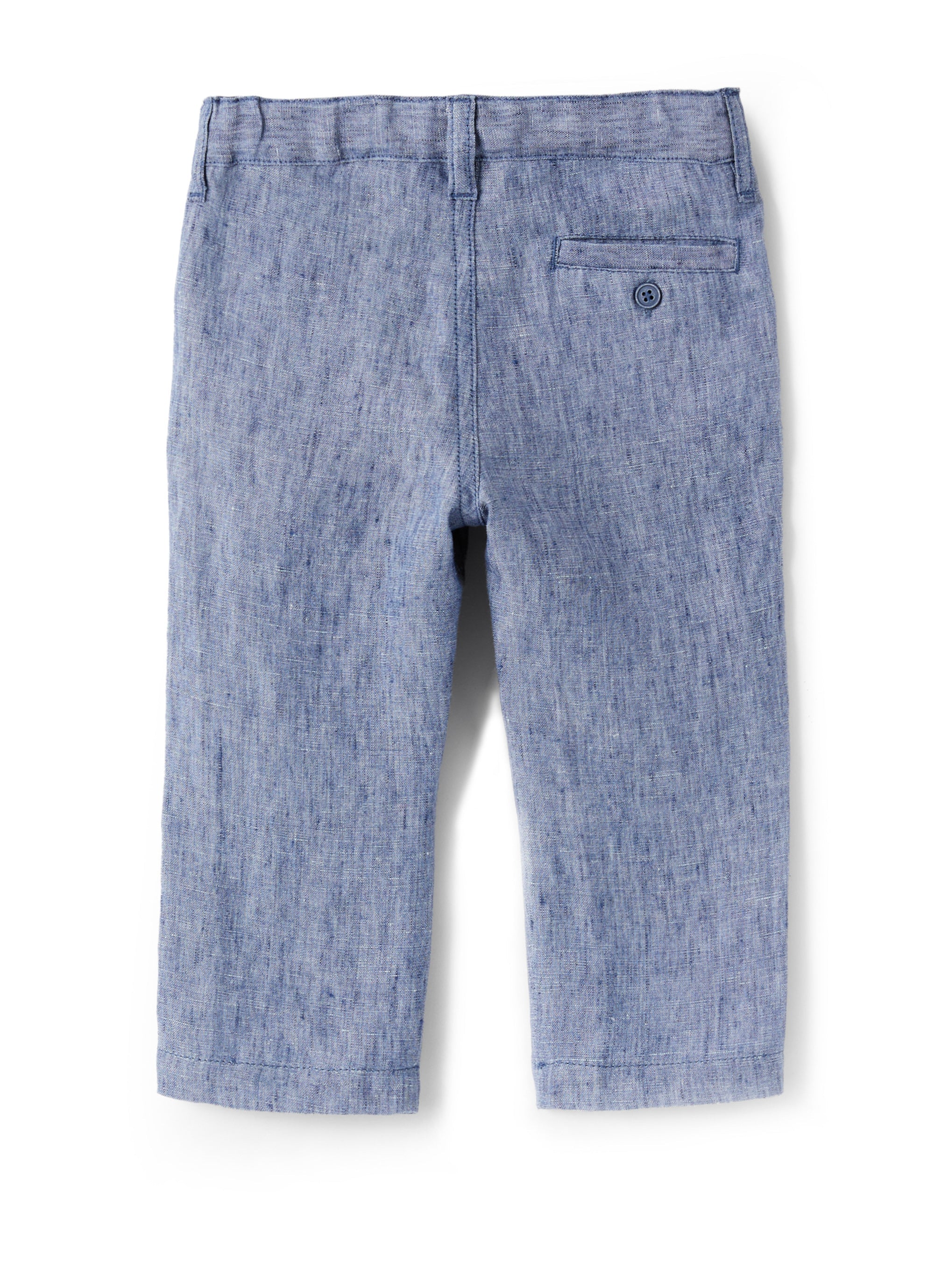 Pantalone in lino azzurro