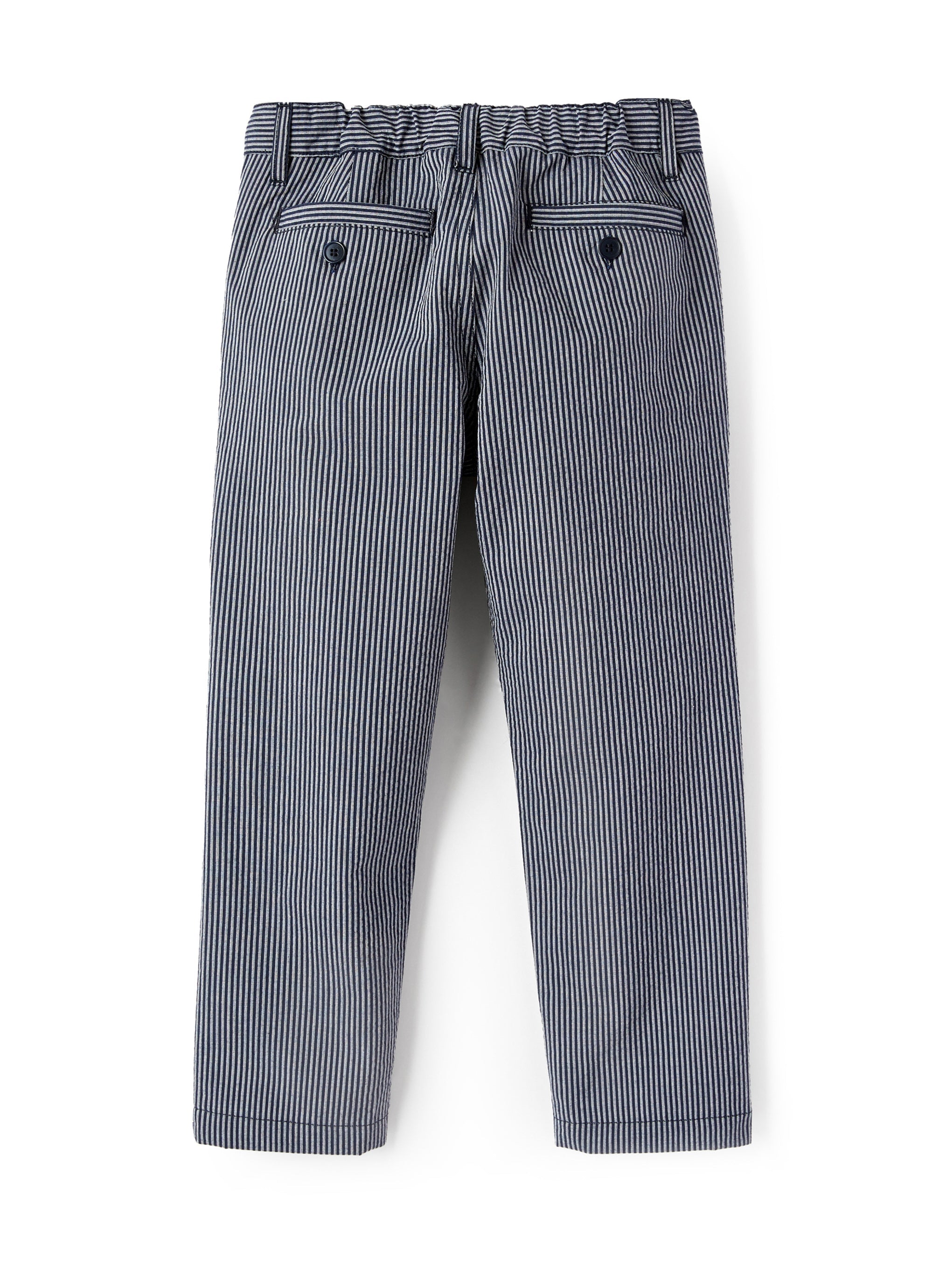 Pantalone regular fit a righe