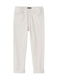 Pantalone in piquet bianco
