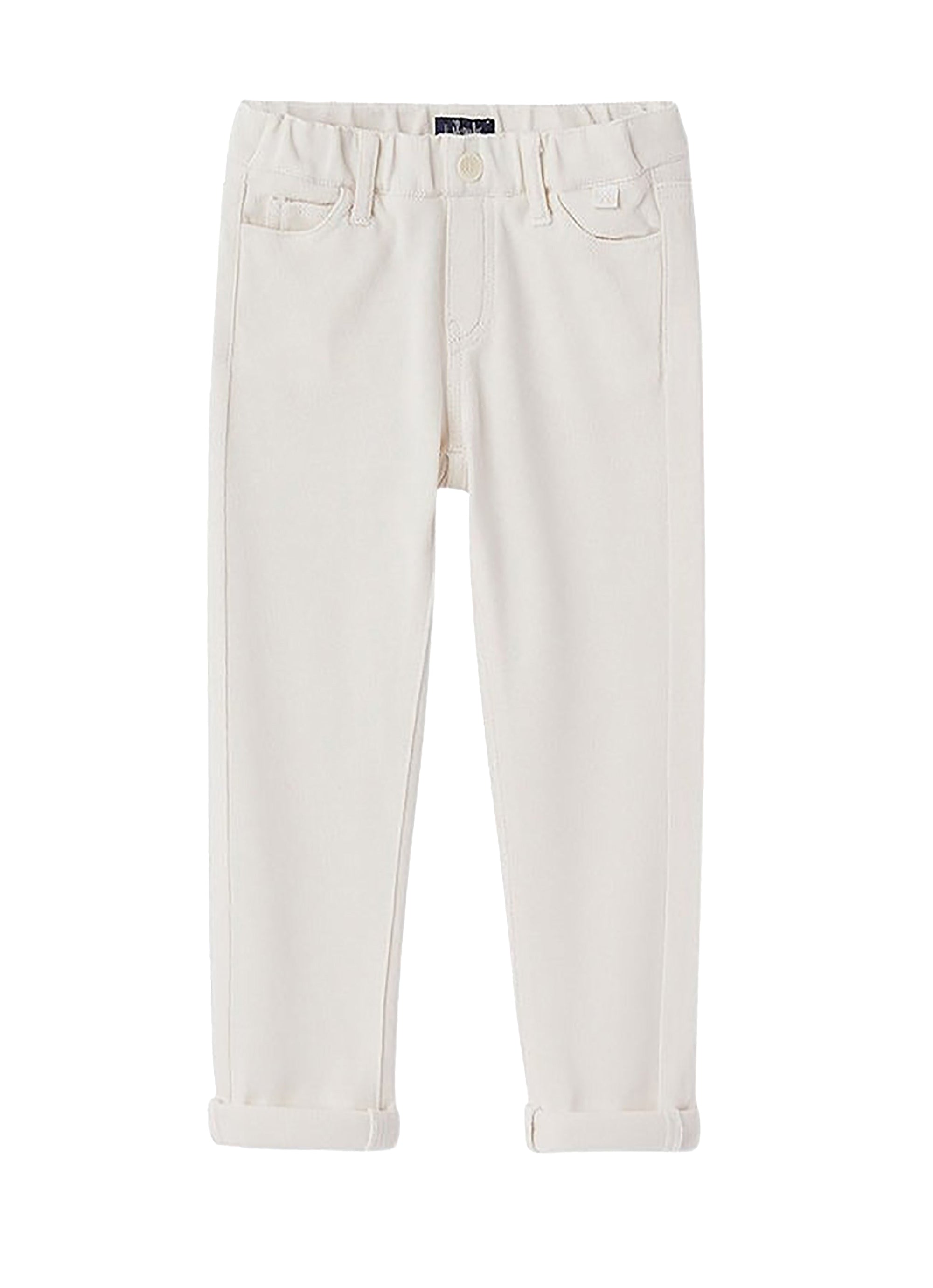 Pantalone in piquet bianco