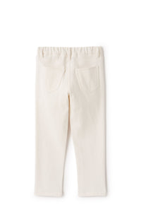 Pantalone in piquet bianco