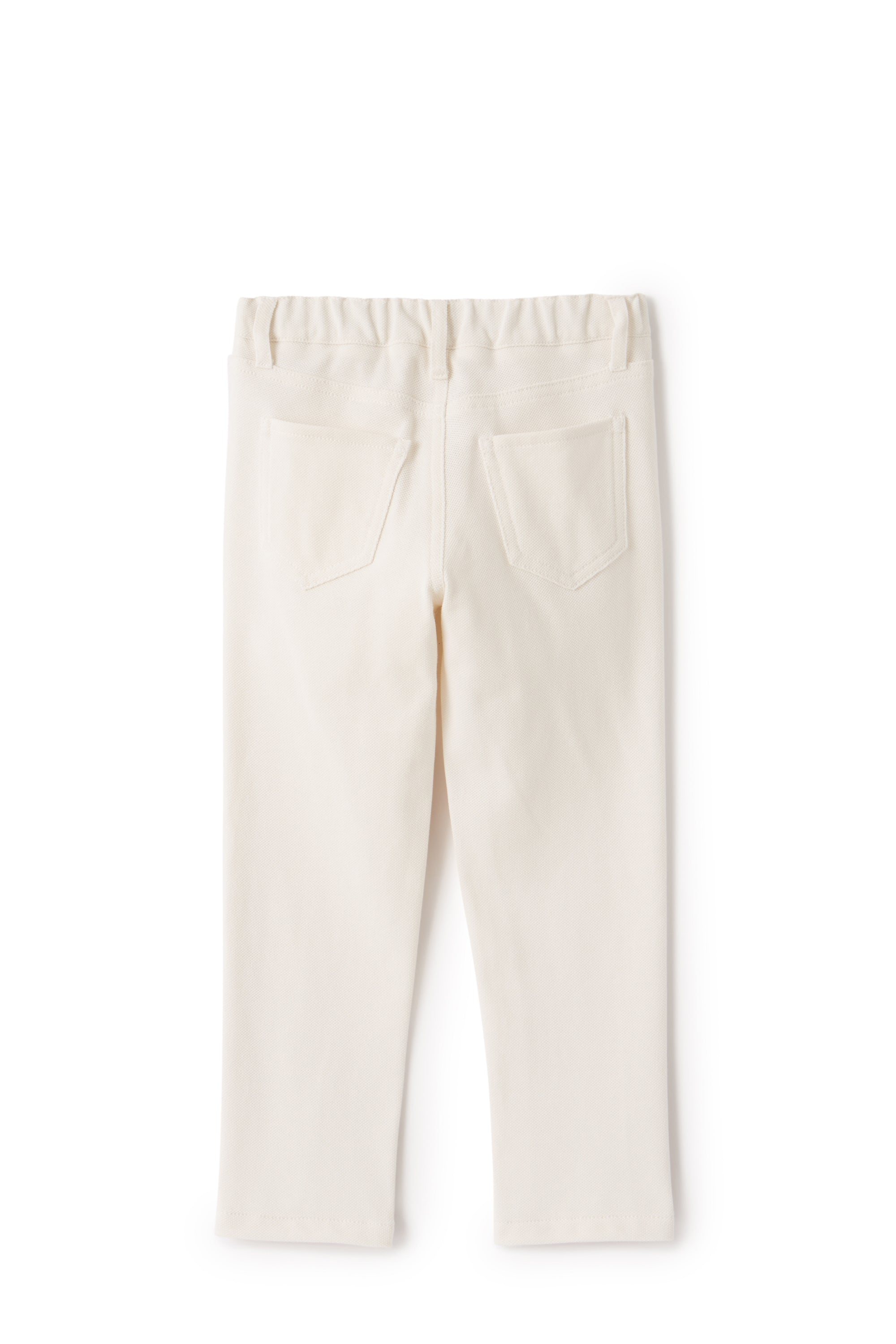 Pantalone in piquet bianco
